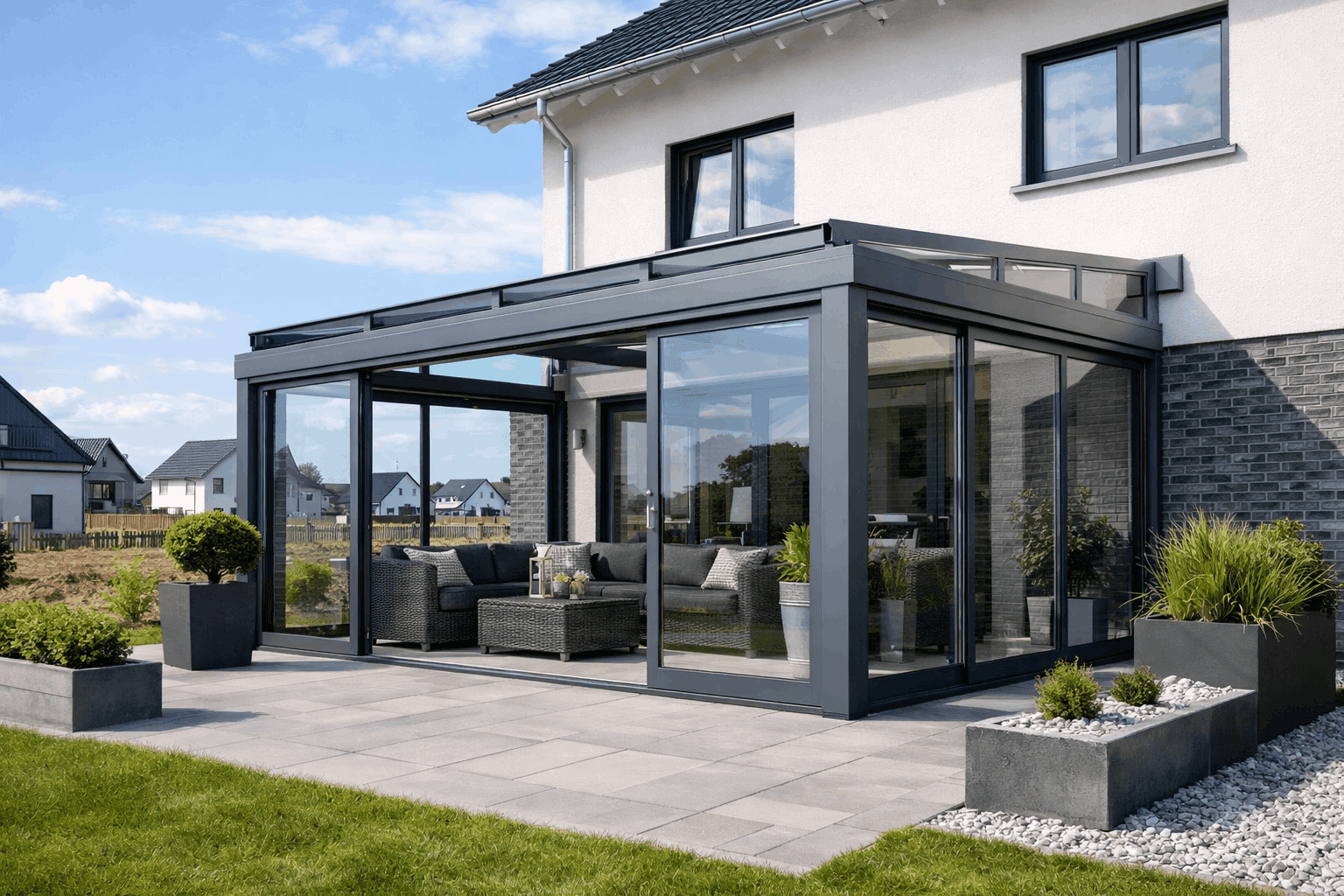 Wintergarten Erkelenz Wintergarten in Erkelenz Neubaut